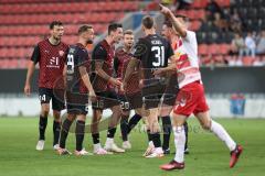 Toto-Pokal - Saison 2023/2024 - FC Ingolstadt 04 - Jahn Regensburg - Ryan Malone (Nr.16 - FCI) unzufrieden mit der Schiedsrichter - Leistung - Foto: Meyer Jürgen