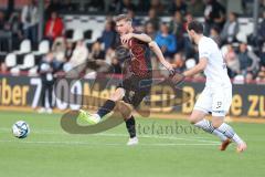 3.Liga - Saison 2023/2024 - SC Verl - FC Ingolstadt 04 - Benjamin Kanuric (Nr.8 - FCI) - Marcel Benger (Nr.23 - Verl) -  - Foto: Meyer Jürgen