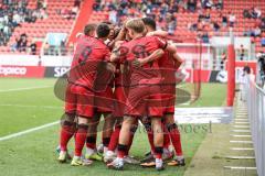 3. Liga; FC Ingolstadt 04 - SSV Ulm; Tor Jubel Treffer Simon Lorenz (32, FCI) Fredrik Carlsen (8, FCI) Elias Decker (4, FCI) Frederik Christensen (11, FCI) Linus Rosenlöcher (19, FCI) Max Plath (14 FCI)