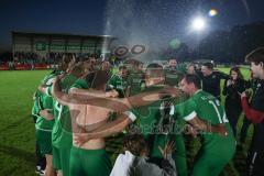 Kreisliga - Saison 2023/24 - Relegation zur BZL - FC Gerolfing - SV Aschau - Jubel nach dem Spiel - Gerolfing steigt in die BZL auf - Foto: Meyer Jürgen