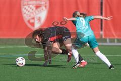 2. Bundesliga Frauen - Saison 2025/26 - FC Ingolstadt 04 Frauen - VFR SW Warbeyen  - Mara Winter (Nr.2 - FC Ingolstadt Frauen I) - Yordy Lillian Rae grün Warbeyen - Foto: Meyer Jürgen