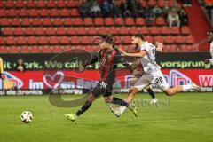 3. Liga; FC Ingolstadt 04 - VfL Osnabrück; Deniz Zeitler (38, FCI) Torchance verpasst Gnaase Dave (26 VFLO)