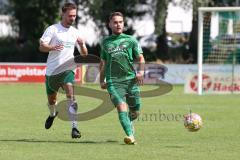 Bezirksliga - Saison 2024/25 - SV Manching - TSV Jetzendorf - Pedro Da Silva Wiedl (Nr.18 - SV Manching) - Hannes Frank weiss Jetzendorf -  - Foto: Meyer Jürgen