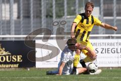 Bezirksliga - Saison 2024/25- TSV Gaimersheim - SE Freising - Dennis Hüttinger (Nr.7 - TSV Gaimersheim) - Marcel Hack gelb Freising - Foto: Meyer Jürgen