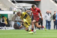 3. Liga; Alemannia Aachen - FC Ingolstadt 04; Zweikampf Kampf um den Ball Marcel Costly (22, FCI) Meyer Felix (4 AA)