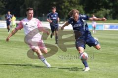 Verbands Pokal- Saison 2025/26 - TV Münchsmünster - SpVgg Ansbach - Johannes Artmeier blau M´münster - Mirko Puscher rosa Ansbach - Foto: Meyer Jürgen