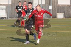 Bezirksfreundschaftsspiel - Saison 2024/25- TSV Gaimersheim - TSV Allershausen - Luca Mancini (Nr.21 - TSV Gaimersheim) - Felix Bachmann rot Allershausen - Foto: Meyer Jürgen