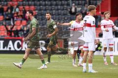 3. Liga; VfB Stuttgart 2 - FC Ingolstadt 04; Tor Jubel Treffer Anschlusstreffer Ryan Malone (16, FCI) 3:2 Kopfball