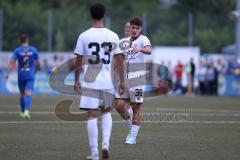 Toto - Pokal - Saison 2024/25 - DJK Hein - FC Ingolstadt 04 -  - Der 0:4 Treffer durch Valentin Hoti (Nr.36 - FCI) - jubel - XXXXX - Foto: Meyer Jürgen