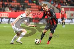 3. Liga; FC Ingolstadt 04 - Energie Cottbus; Benjamin Kanuric (8, FCI) Hasse Tobias (14 ECO)