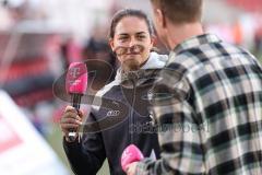 3. Liga; FC Ingolstadt 04 - VfB Lübeck; nach dem Spiel Cheftrainerin Sabrina Wittman (FCI) Interview