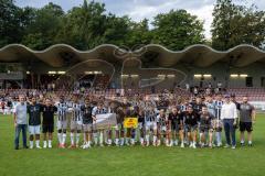 Toto Pokal; FC Memmingen - FC Ingolstadt 04, 2. Runde; Scheckübergabe, Siegerbild Lotto