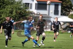 Kreisliga - Saison 2026/27 - SV Hundszell - SV Menning - Moritz Faigle re schwarz Menning  - Lukas Conradi blau Hundszell - Foto: Meyer Jürgen