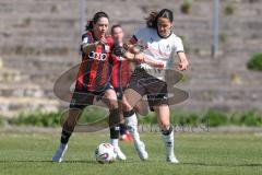 2. Bundesliga Frauen - Saison 2025/26 - FC Ingolstadt 04 Frauen - Borussia Mönchengladbach - Annika Kömm (Nr.25 - FC Ingolstadt Frauen I) - Arici Maresa weiss M`Gladbach  - Foto: Meyer Jürgen