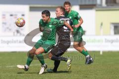 Landesliga - Saison 2024/25 - SV Manching - TSV Schwabmünchen - Stefan Müller (Nr.7 - SV Manching) - Uhde Maik #31 schwarz Schwabmünchen
 - Foto: Meyer Jürgen