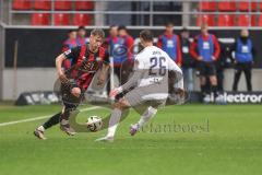 3. Liga; FC Ingolstadt 04 - Erzgebirge Aue; Max Plath (14 FCI) Jakob Kilian (26 Aue)