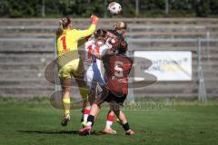 2. Bundesliga Frauen - Saison 2026/27  - FC Ingolstadt 04 Frauen - 1. FC Köln II - Teresa Fritzberg (Nr.26 - FCI Frauen) - Dübel Anika TW Köln - Emilie Fähnrich (Nr.5 - FCI Frauen) -  Zilger Leonie weiss Köln  - Foto: Meyer Jürgen