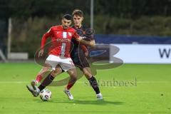 3. Liga; TSV Havelse - FC Ingolstadt 04; Boujellab Nassim (19 Havelse) Elias Decker (4, FCI) Zweikampf Kampf um den Ball