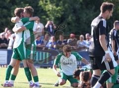 Relegation - Saison 2025/26 - SV Karlskron - FC Geisenfeld - Der 0:2 Führungstreffer durch Lukas Kellermann grün Geisenfeld - jubel - XXXXX - Foto: Meyer Jürgen
