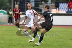 2. Bundesliga Frauen - Saison 2024/25 - FC Ingolstadt 04 Frauen - 1. FC Nürnberg - Guttenberger Lisa weiss Nürnberg - Nadja Burkhard (Nr.7 - FCI Frauen) - Foto: Meyer Jürgen