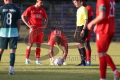 Bayernliga Nord - Saison 2023/2024 - FC Ingolstadt 04 - SSV Jahn Regensburg - Konjuhu Valdrin (Nr.10 - FCI U21) beim Freistoß - Foto: Meyer Jürgen