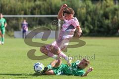 Bezirksliga - Saison 2025/26- TSV Gaimersheim - SVA Palzing - Nico von Swiontek Brzezinski (Nr.17 - TSV Gaimersheim) - Tobias Wirth grün Palzing  - Foto: Meyer Jürgen