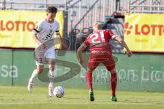 Toto-Pokal Finale; Würzburger Kickers - FC Ingolstadt 04; Moritz Seiffert (23, FCI) Hemmerich Luke (21 WK)