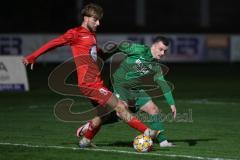 Landesliga - Saison 2024/25 - SV Manching - TSV Dachau - Ralf Schröder (Nr.21 - SV Manching) - Barin Berkant rot Dachau - Foto: Meyer Jürgen