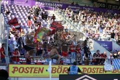 3.Liga - Saison 2022/2023 - VFL Osnabrück - FC Ingolstadt 04 - mitgereiste Fans - Foto: Meyer Jürgen