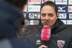 3. Liga - Saison 2025/26 - Hansa Rostock - FC Ingolstadt 04  - Cheftrainerin Sabrina Wittmann (FCI)  im Interview mit Magenta Sport -  - XXXXX - Foto: Meyer Jürgen