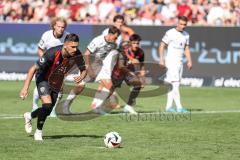 3. Liga; FC Ingolstadt 04 - TSV 1860 München; Elfmeter Pascal Testroet (37, FCI) Tor Jubel Treffer Anschlusstreffer 1:2