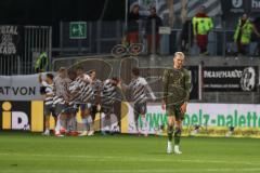 3. Liga; SV Sandhausen - FC Ingolstadt 04; Tor für Sandhausen, feiert, Dennis Borkowski (7, FCI) enttäuscht