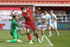 3. Liga; FC Ingolstadt 04 - SSV Ulm; Torchance verpasst Frederik Christensen (11, FCI) Ortag Christian (39 Ulm) Jonas Scholz (15, FCI)