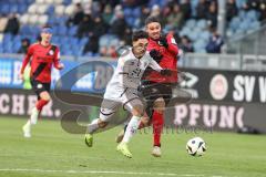 3. Liga; SV Wehen Wiesbaden - FC Ingolstadt 04; Angriff Deniz Zeitler (38, FCI) Mockenhaupt Sascha (4 SVWW)