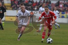 DFB -Pokal Frauen - Saison 2025/26 - FC Ingolstadt 04 Frauen - FC Bayern München - Lea Wolski (Nr.5 - FC Ingolstadt Frauen I) - Dunst Barbara rot Bayern - Foto: Meyer Jürgen