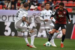 3. Liga - Saison 2026/27 - FC Ingolstadt 04 - SV Wehen Wiesbaden - Nishan Velupillay (Nr.28 - FCI) - Gino Fechner (Nr.6 - Wehen/Wiesbaden) - Foto: Meyer Jürgen
