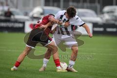 Saison 2026/27 - Freundschaftsspiel - 1. FC Nürnberg - FC Ingolstadt 04 - Andrea Ceresoli (Nr.14 - FCN) - Timo Hengmith (Nr.44 - FCI) - Foto: Meyer Jürgen