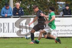 Bezirksliga - Saison 2024/25 - FC Gerolfing - TSV Gaimersheim - Altan Calim (Nr.13 - FC Gerolfing) - Nico von Swiontek Brzezinski (Nr.17 - TSV Gaimersheim) - Foto: Meyer Jürgen