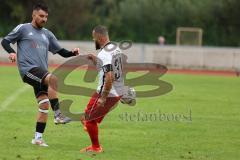 Bezirksliga - Saison 2024/25 -  Emre Yalcin grau Feldmoching - Emre Arik weiss Fatih - Foto: Meyer Jürgen