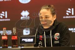 3. Liga - Saison 2024/25 - FC Ingolstadt 04 - 1. FC Saarbrücken - Cheftrainerin Sabrina Wittmann (FCI) bei der PK nach dem Spiel - XXXXX - Foto: Meyer Jürgen