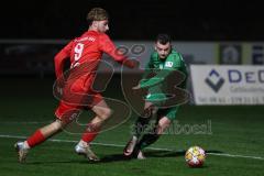 Landesliga - Saison 2024/25 - SV Manching - TSV Dachau - Ralf Schröder (Nr.21 - SV Manching) - Barin Berkant rot Dachau - Foto: Meyer Jürgen