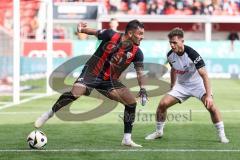 3. Liga; FC Ingolstadt 04 - SC Verl; Torchance Pascal Testroet (37, FCI) Kammerbauer Patrick (8 SCV) Torwart Schulze Philipp (1 SCV)