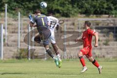 Bayernliga Nord - Saison 2024/25 - FC Ingolstadt 04 II - ASV Neumarkt - Guttenberger Nick Torwart Neumarkt - Said Souleymane (Nr.17 - FCI U21)  - XXXXX - Foto: Meyer Jürgen