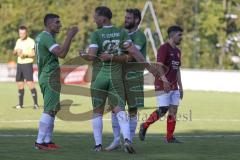 Kreisliga - Saison 2023/2024 - FC Gerolfing - Türk SV Ingolstadt - Der 2:0 Führungstreffer durch Christian Träsch grün Gerolfing - jubel - Foto: Meyer Jürgen