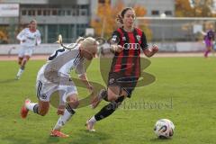2. Bundesliga Frauen - Saison 2025/26 - FC Ingolstadt 04 Frauen - Eintracht Frankfurt II - Stefanie Reischmann (Nr.24 - FC Ingolstadt Frauen I) - Bednorz Keira weiss Frankfurt - Foto: Meyer Jürgen