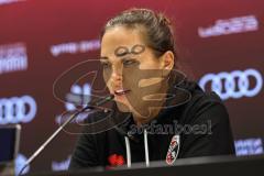 3. Liga; FC Ingolstadt 04 - SC Verl; Interview Pressekonferenz Cheftrainerin Sabrina Wittmann (FCI) 1:1