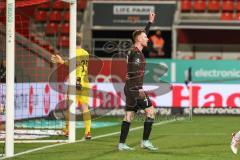 3. Liga; FC Ingolstadt 04 - Preußen Münster; beschwert sich Jannik Mause (7, FCI)
