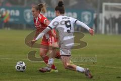 DFB -Pokal Frauen - Saison 2025/26 - FC Ingolstadt 04 Frauen - FC Bayern München - Emma Kusch (Nr.9 - FC Ingolstadt Frauen I) - Stanway Georgia  rot Bayern - Foto: Meyer Jürgen