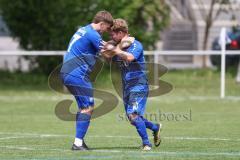 Kreisklasse - Saison 2025/26- TSV Großmehring - ST Scheyern - Der 1:1 Ausgleichstreffer durch Benedikt Huber blau Großmehring - jubel -  - XXXXX - Foto: Meyer Jürgen
