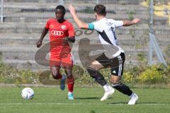 Bayernliga Nord - Saison 2023/2024 - FC Ingolstadt 04 - FC Coburg - Mussa Fofanah rot FCI - Foto: Meyer Jürgen